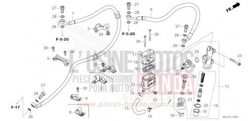 HAUPTBREMSZYLINDER, HINTEN NT1100DT de 2026